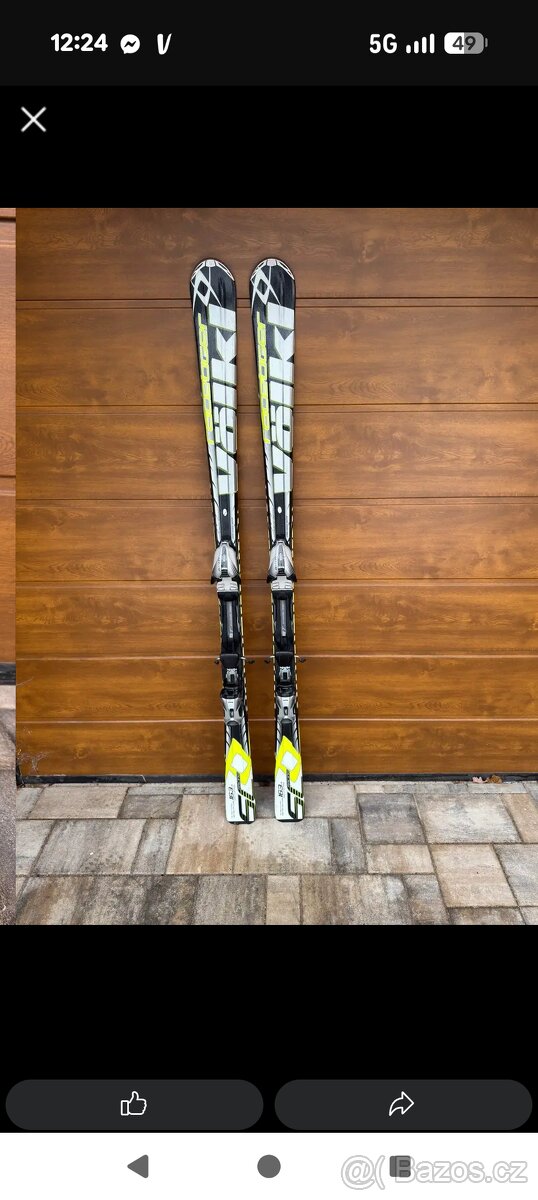 Sjezdové lyže Völkl + přeskáče a hůlky - 5