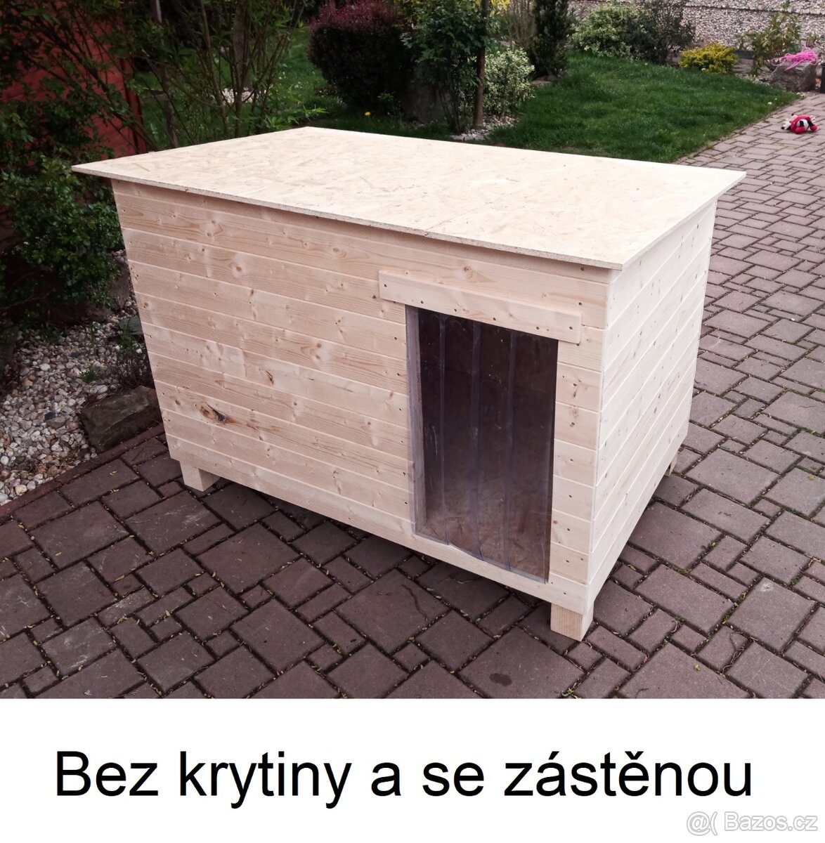 Psí bouda se zástěnou (PALUBKY/OSB), 6 velikostí (12variant) - 5