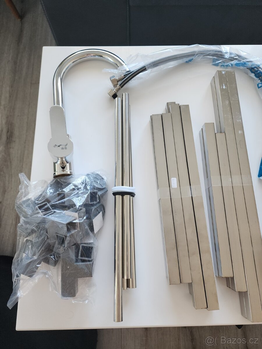 Nerezový dřez s baterií a příslušenstvím – nový set 42×37×13 - 5