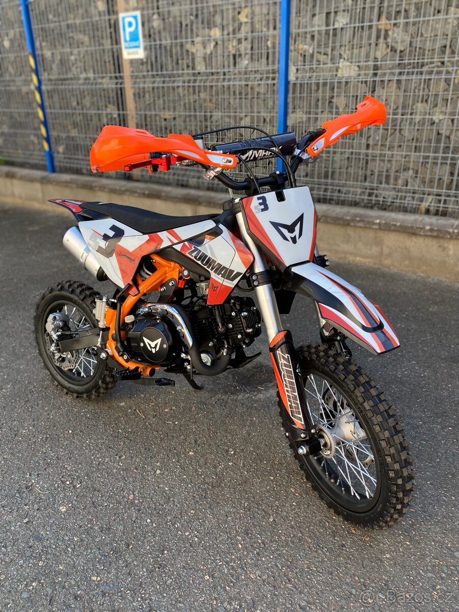 Pitbike Zuumav S3 125cc 14/12 - oranžová