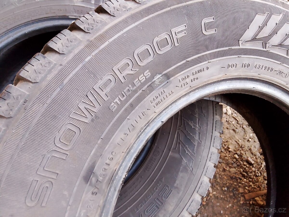 215/75/16c 113/111r Nokian - zimní pneu 2ks dodávkové - 5