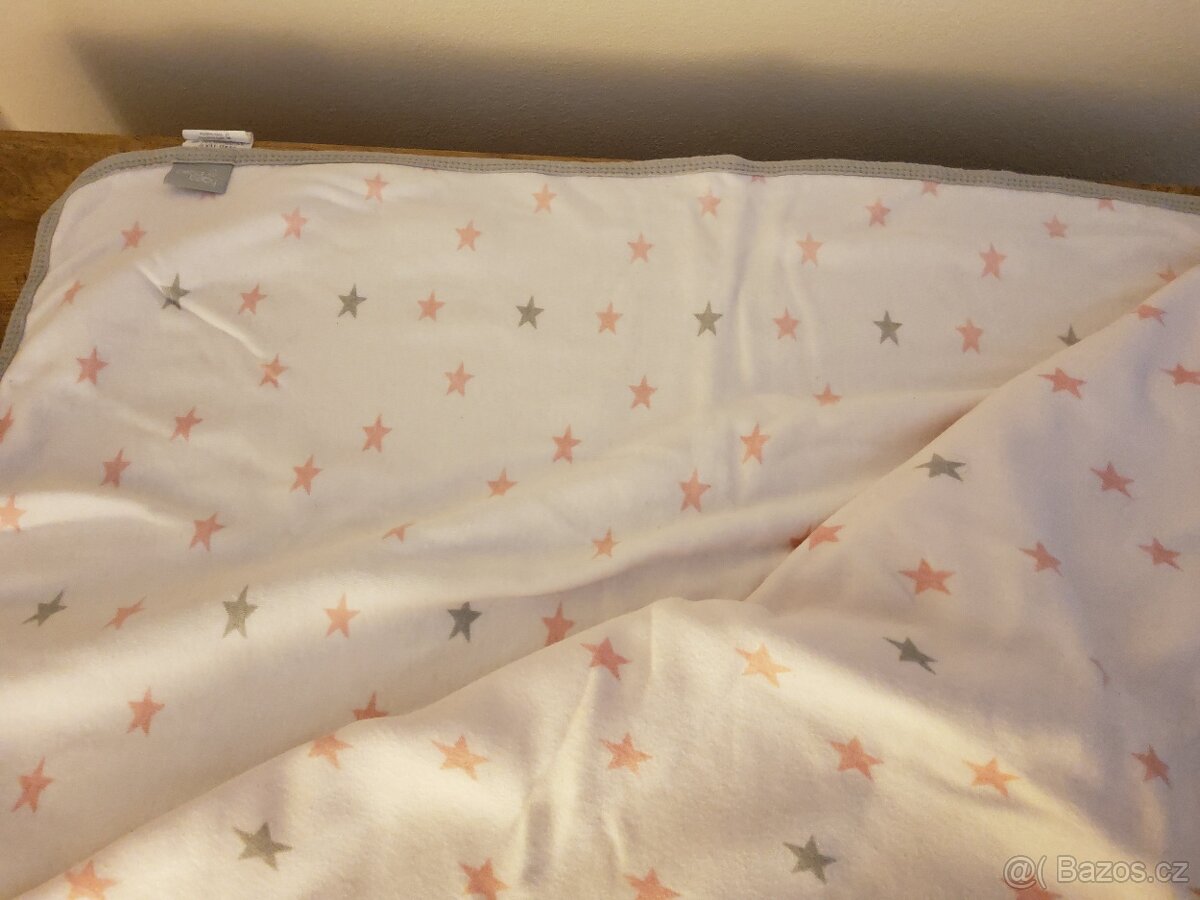 Růžová deka Ceba baby 90x100 cm - 5