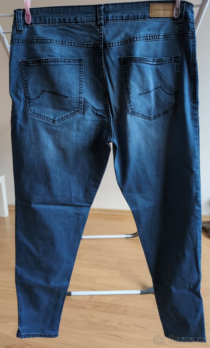 elastické džíny zn. HM - 44-46 - 5
