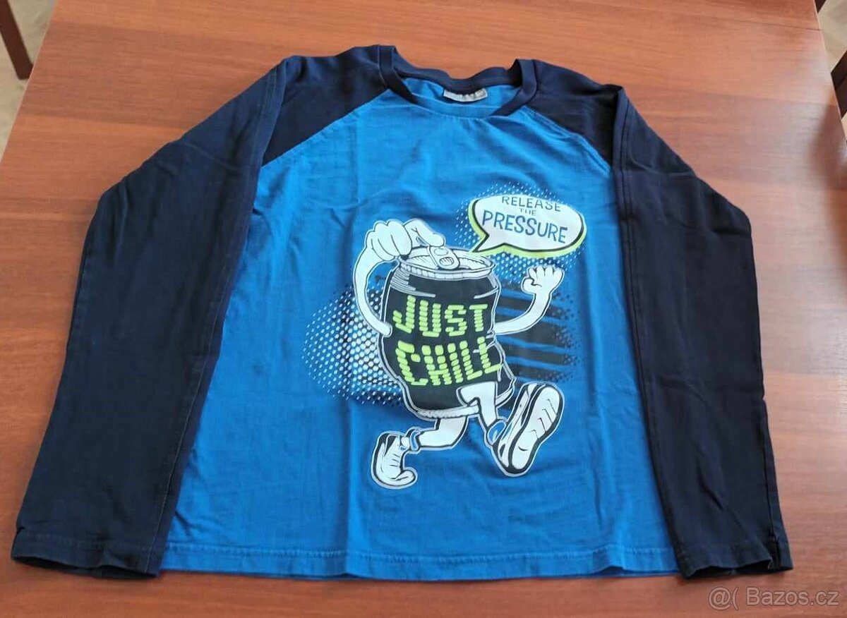 Trička dlouhý rukáv 146/152 - 5