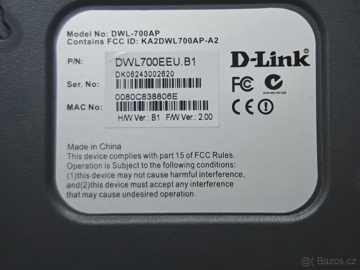 WiFi router D-link DWL-700AP - 5