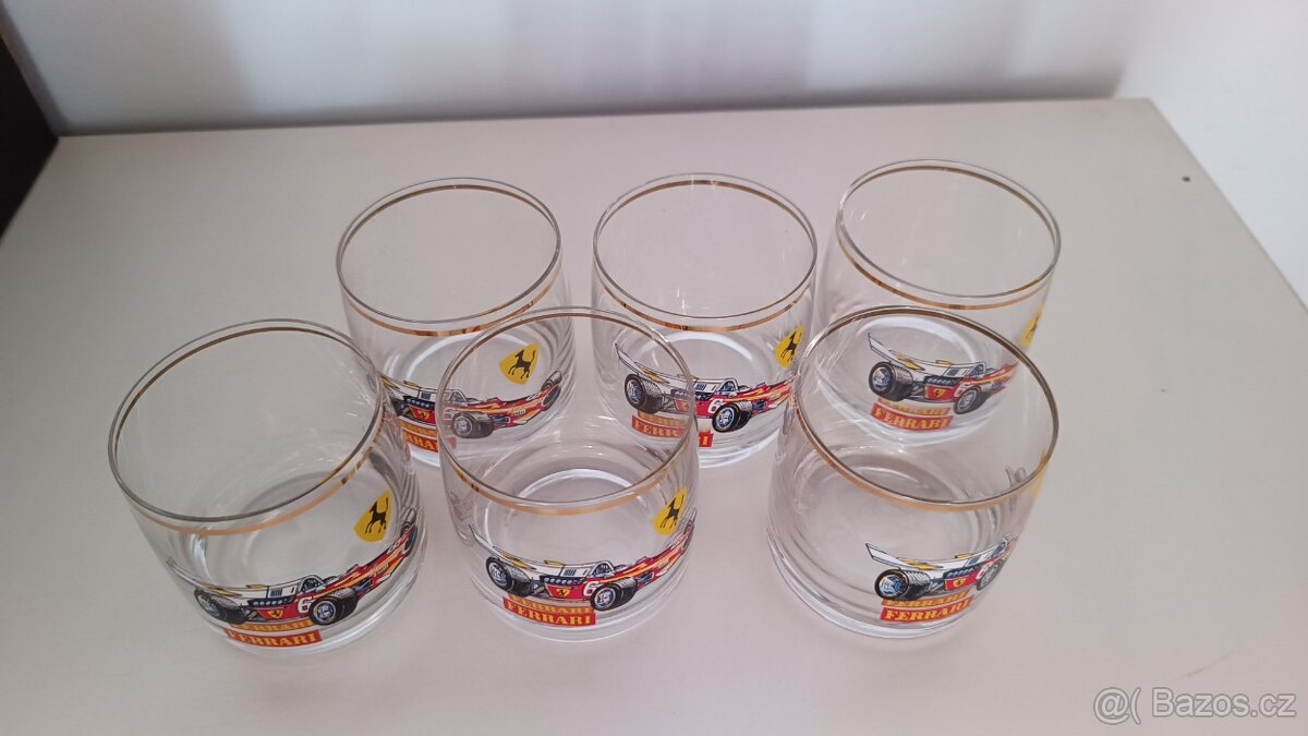 Retro sada malých skleniček Ferrari - 5