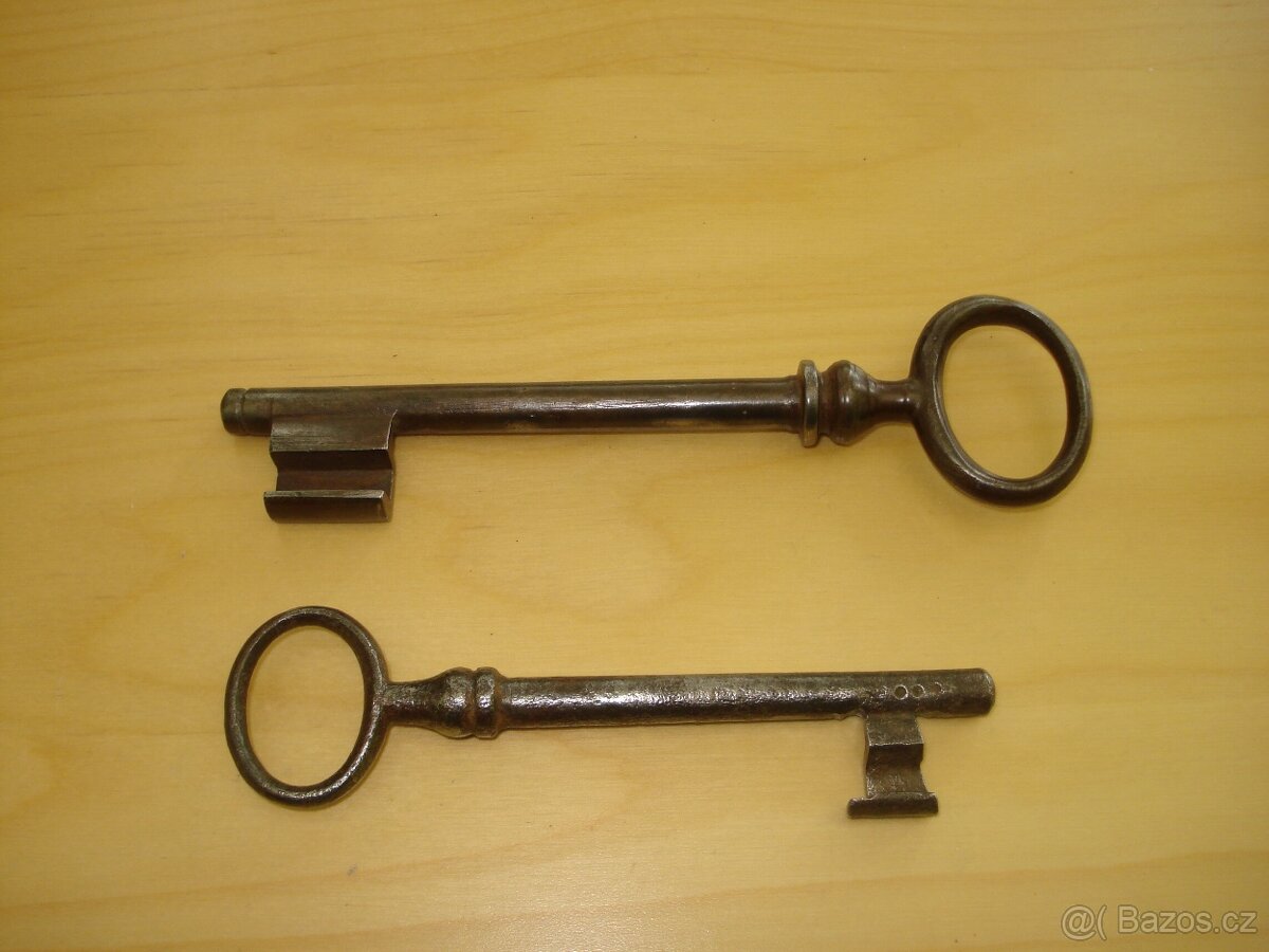 Staré klíče, 10 kusů. - 5