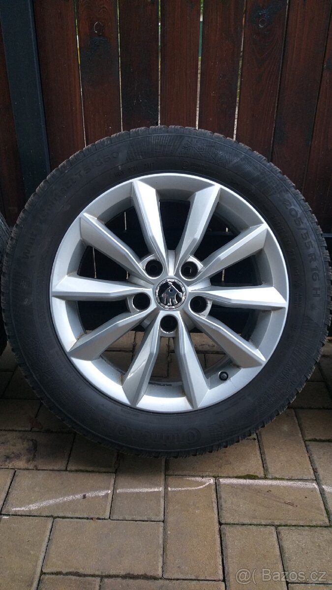 Alu kola Škoda Minoris 16" 5x112 zimní pneu - 5