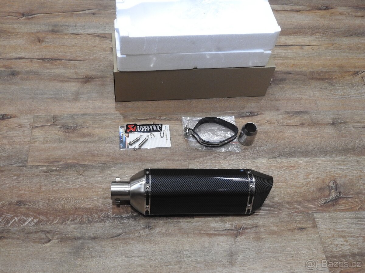 Laděný výfuk Akrapovič carbon velký Nový - 5