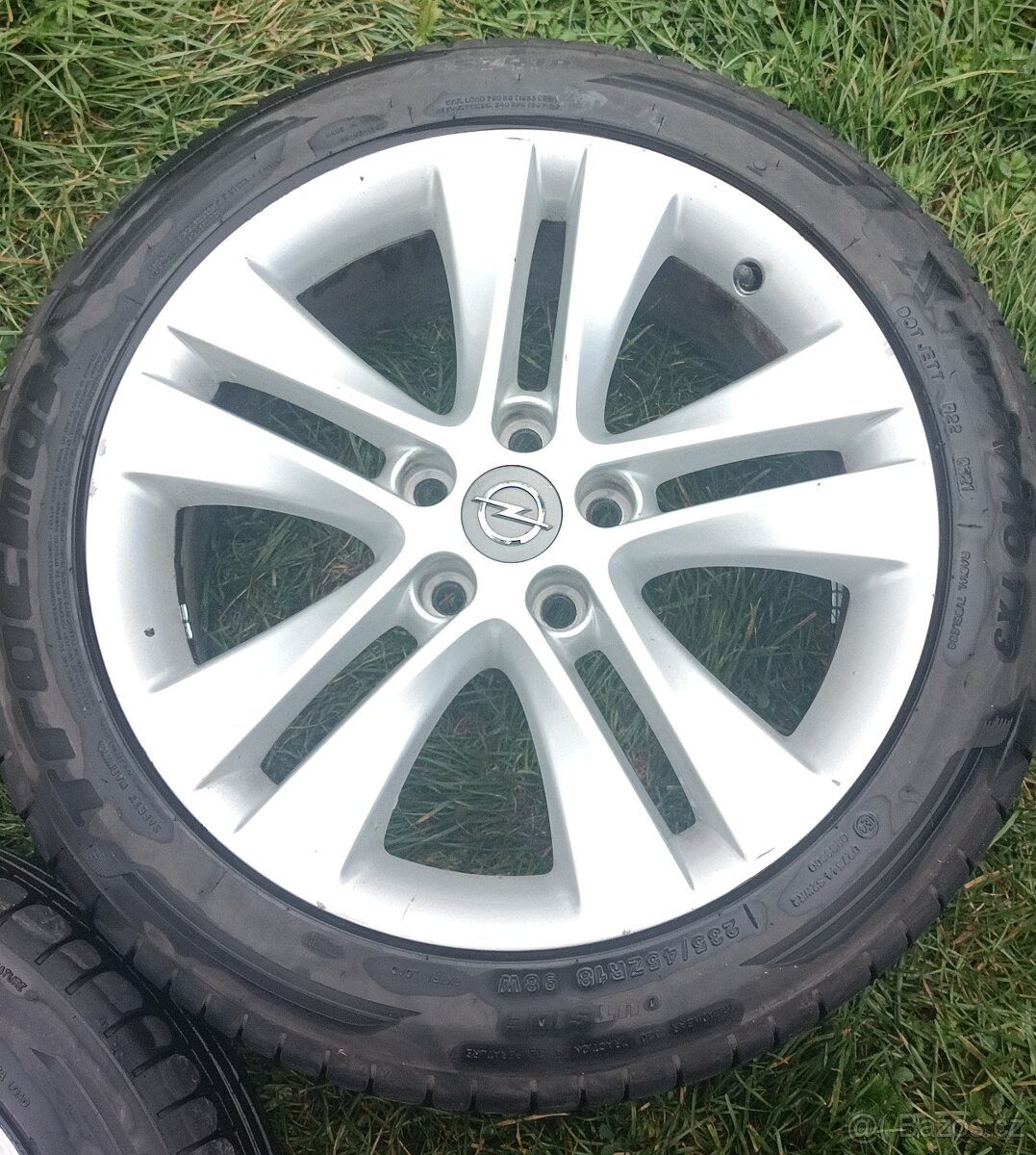 Originál alu disky Opel letní + zimní pneu - 5