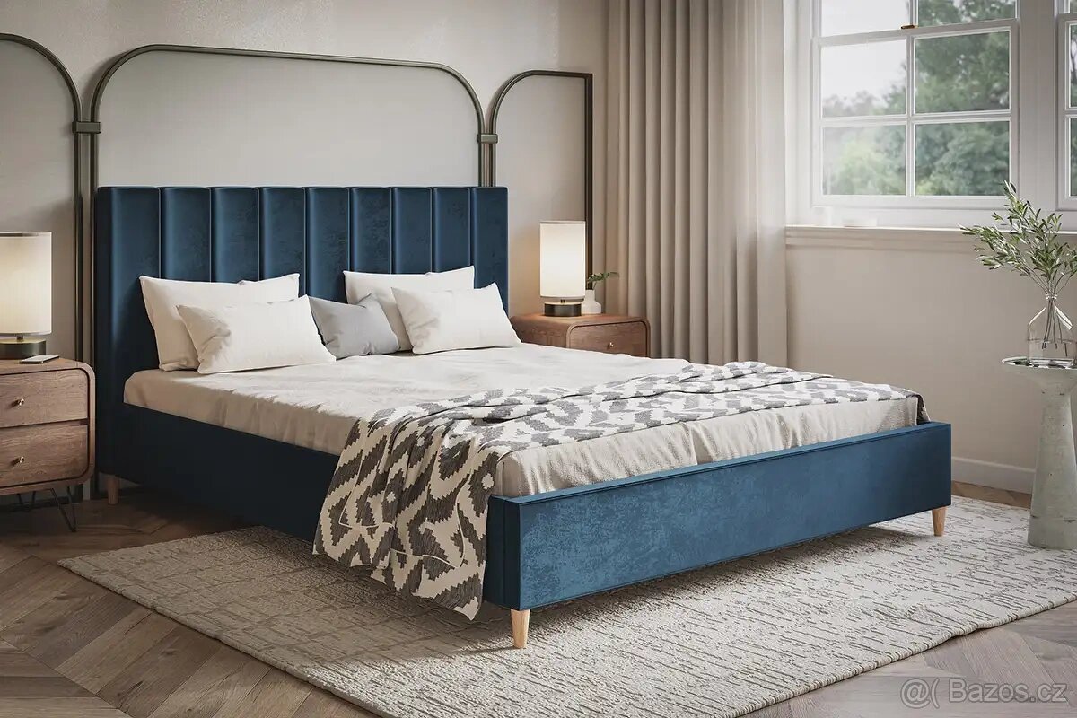 Čalouněná postel Lucie 2 s roštem - 5