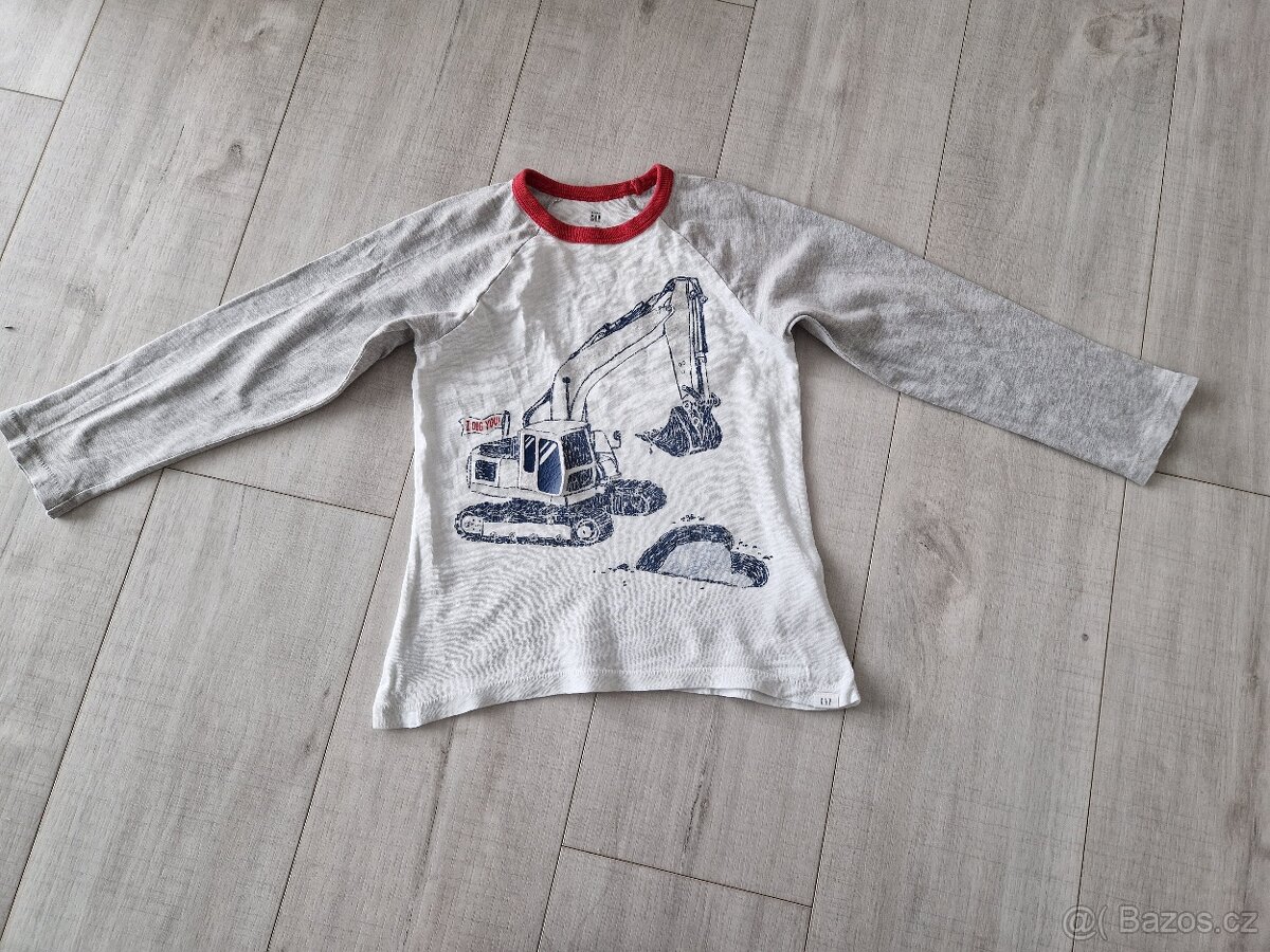 Tričko Gap s bagrem a 🦖 , vel.5 let - 5