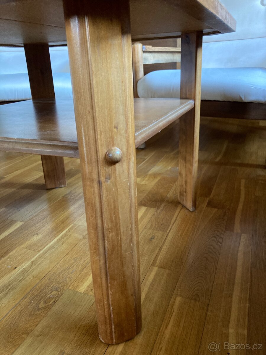 Konferenční stolek částečný masiv - 5