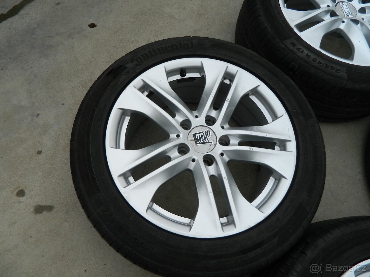 alu kola 5x112+letní pneu r17 - 5