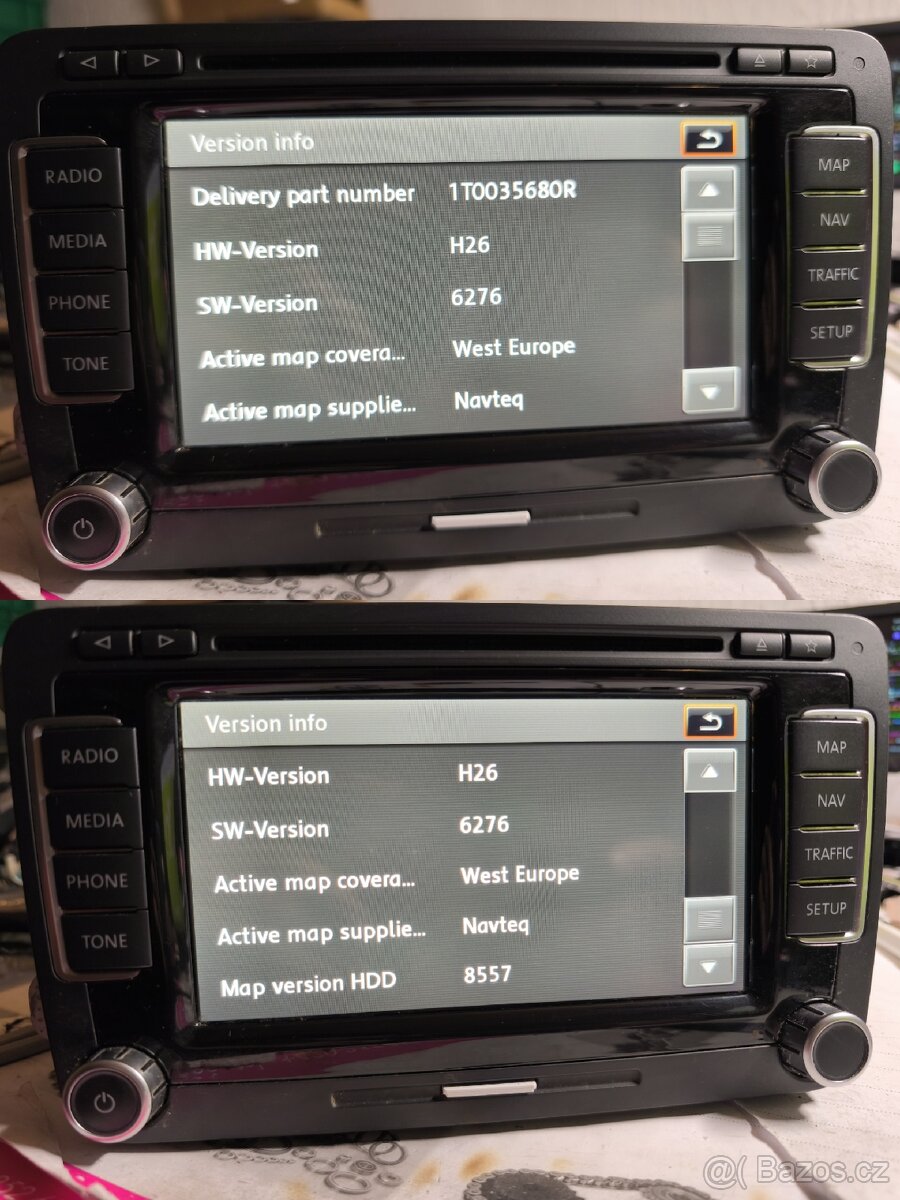 VW RNS510 3C8035680 LED SSD aktualizované - 5