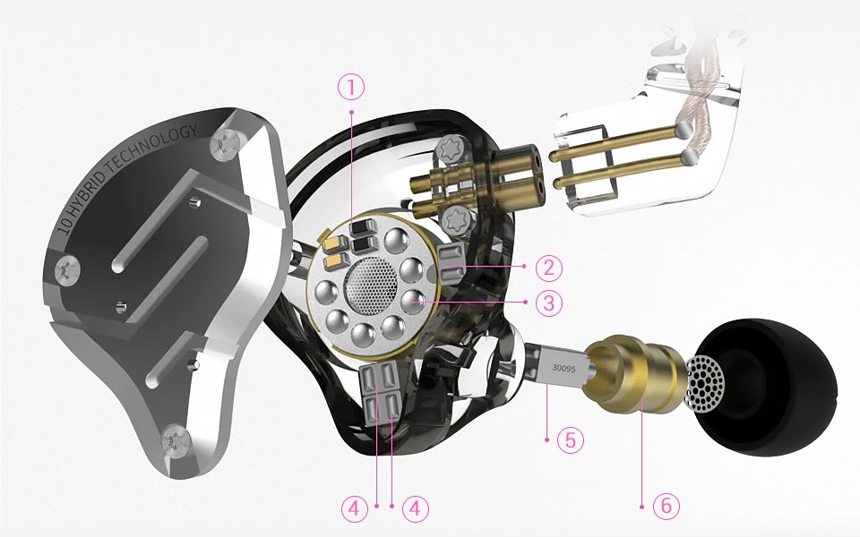 MONITOROVACÍ SLUCHÁTKA KZ ZS10 PRO - 5