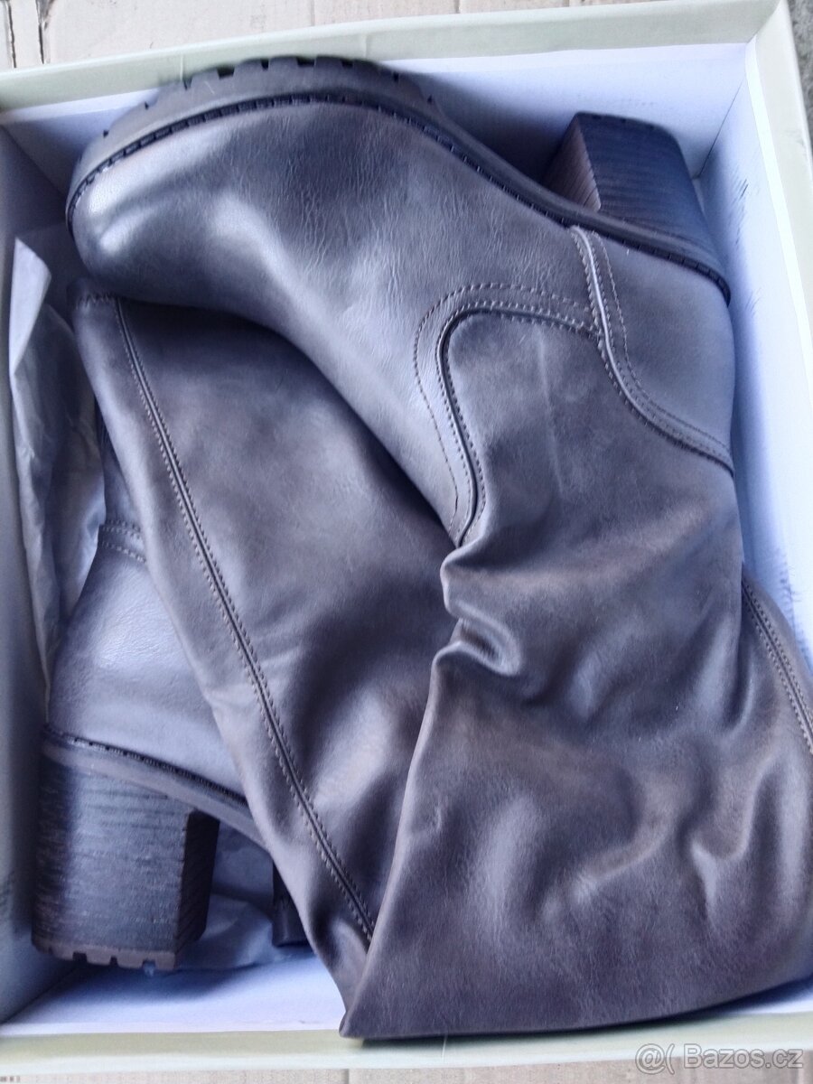 Kozačky vysoké pružné nad kolena 39 - 5