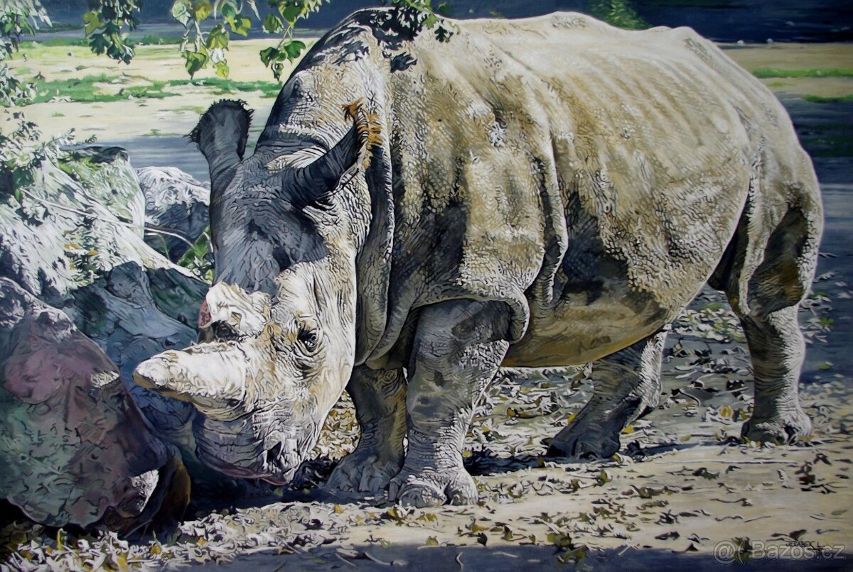 Ručně malované obrazy-kopie-portréty-myslivost atd. - 5