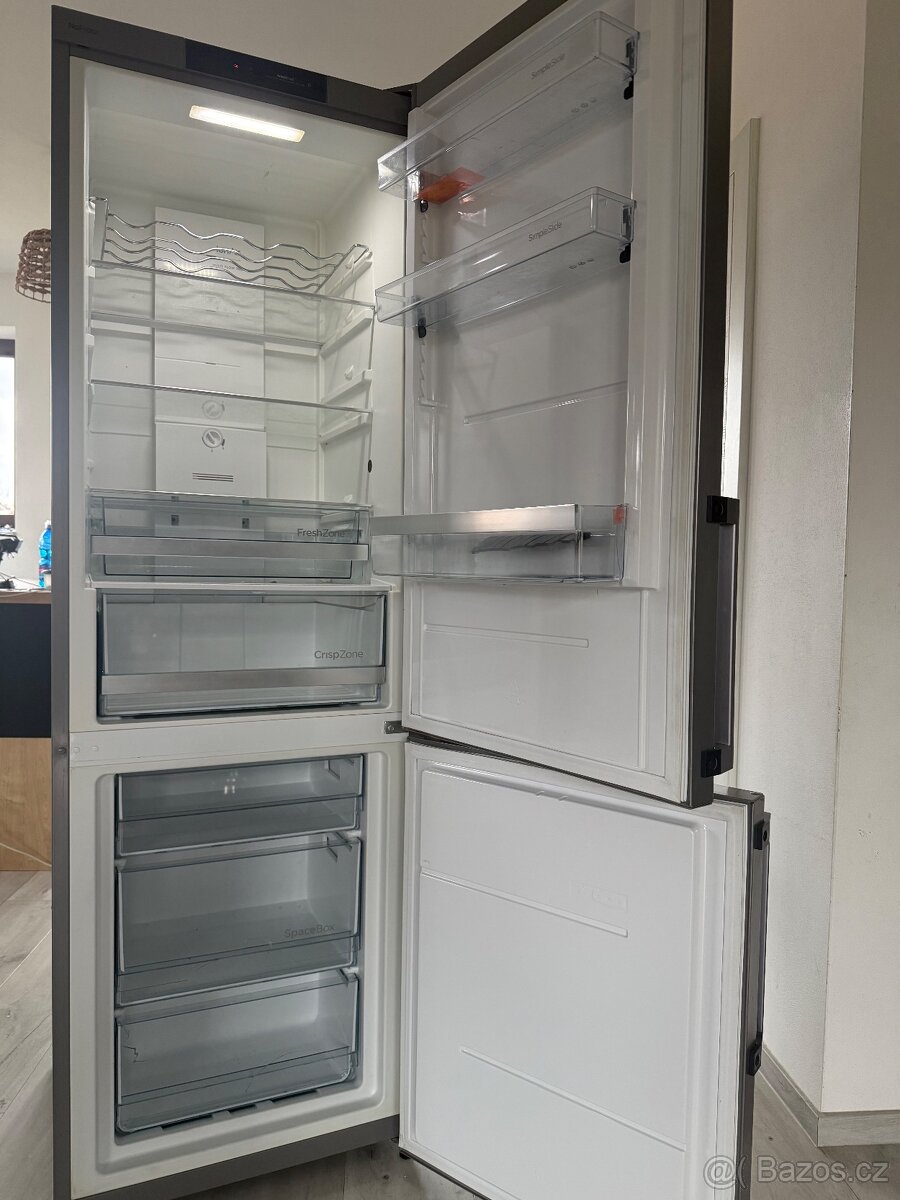 Lednice s mrazákem Gorenje nerez šedá - 5