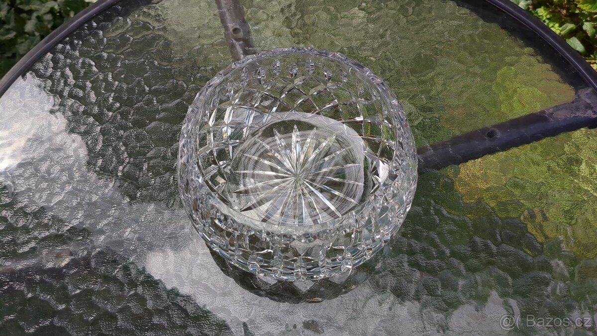 Křišťálová broušená mísa (2) - 5