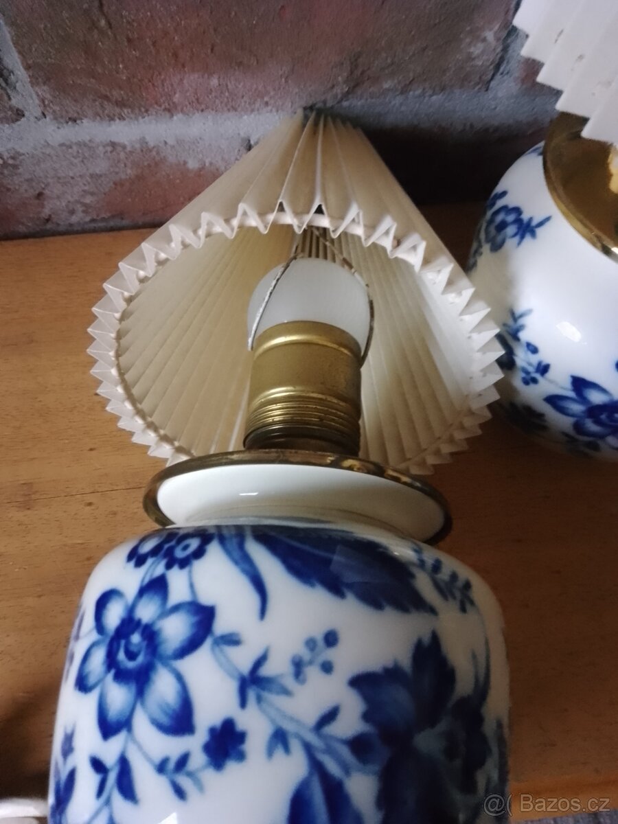 V Ý P R O D E J ... Starožitné párové stolní lampičky. - 5