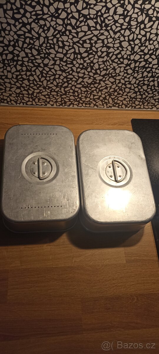 Hliníkové bandasky, svačinová dóza, naberačky - 5