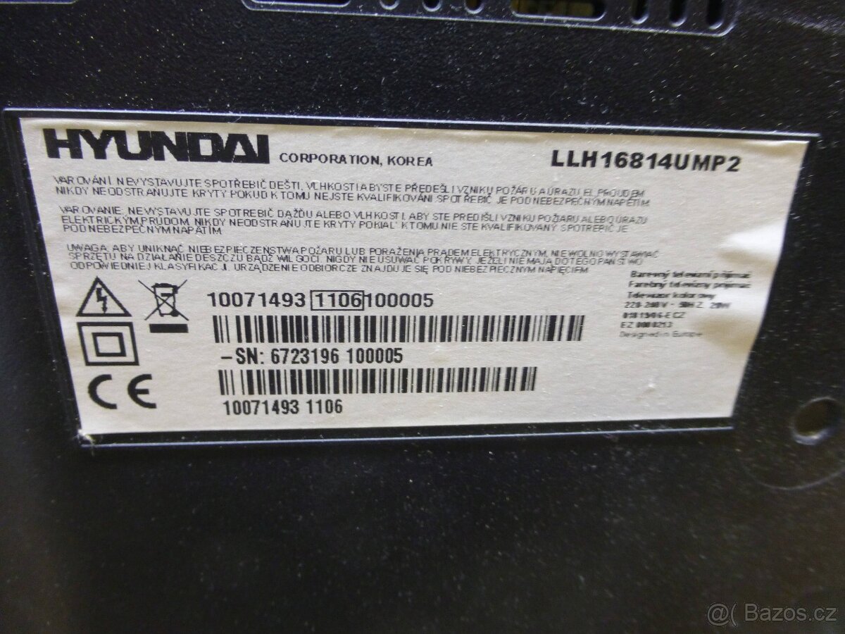 Malá LCD televize 40cm HYUNDAI, nemá DVBT2 - 5