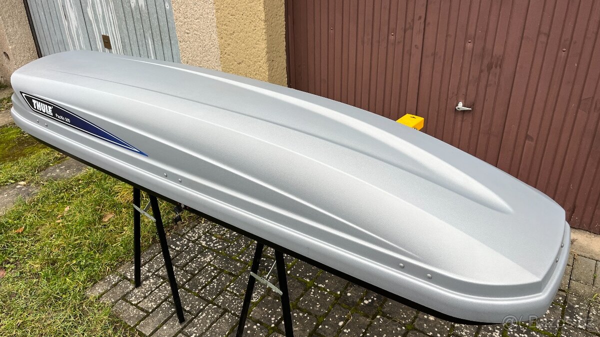 THULE PACIFIC 500 ŠEDÝ,TOP STAV,STŘEŠNÍ BOX,RAKEV - 5
