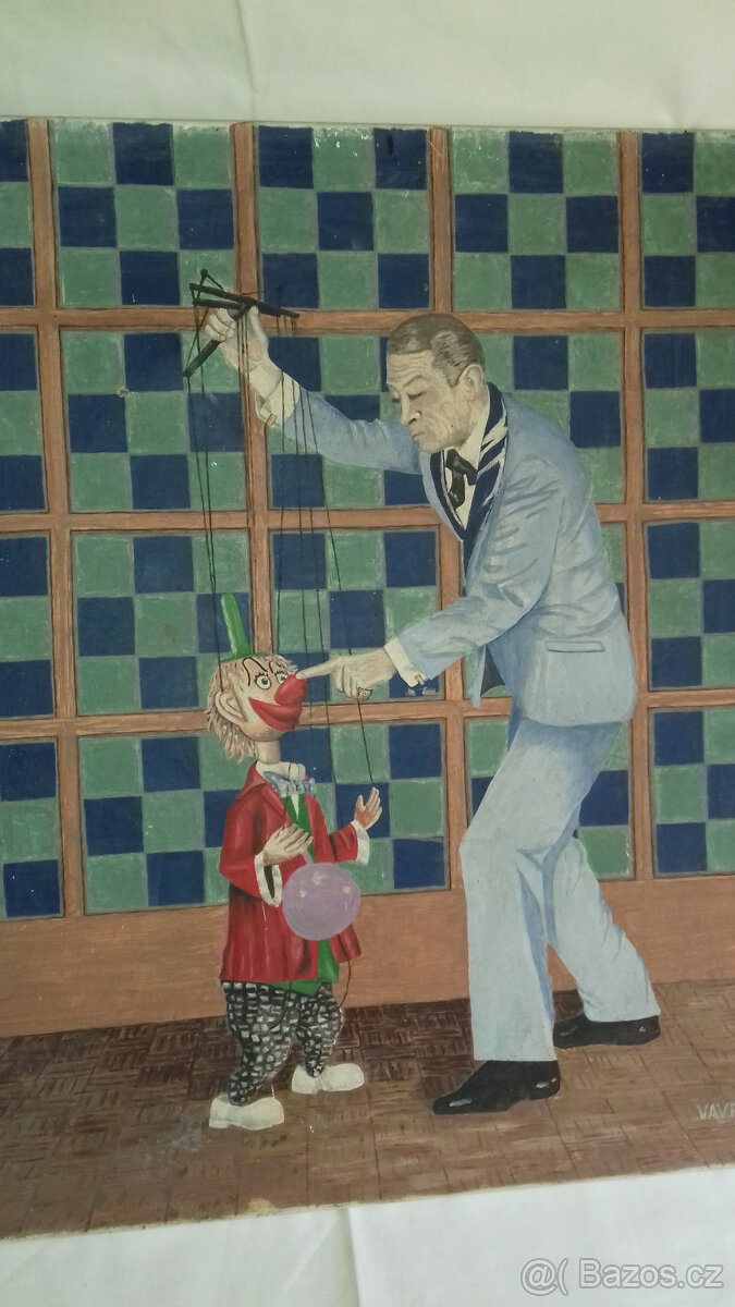 Větší obraz olej na plátně,2 ks - 5