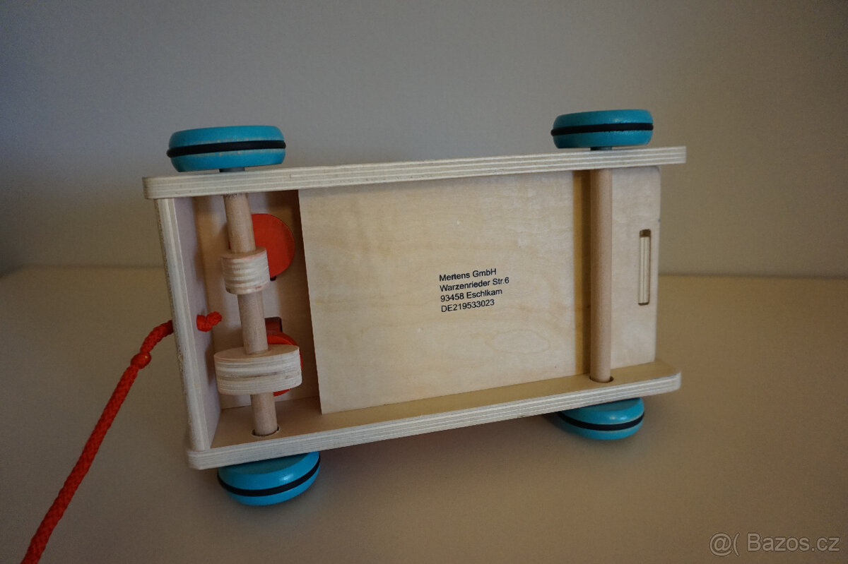 dřevěná tahací vkládačka + xylofon - 5