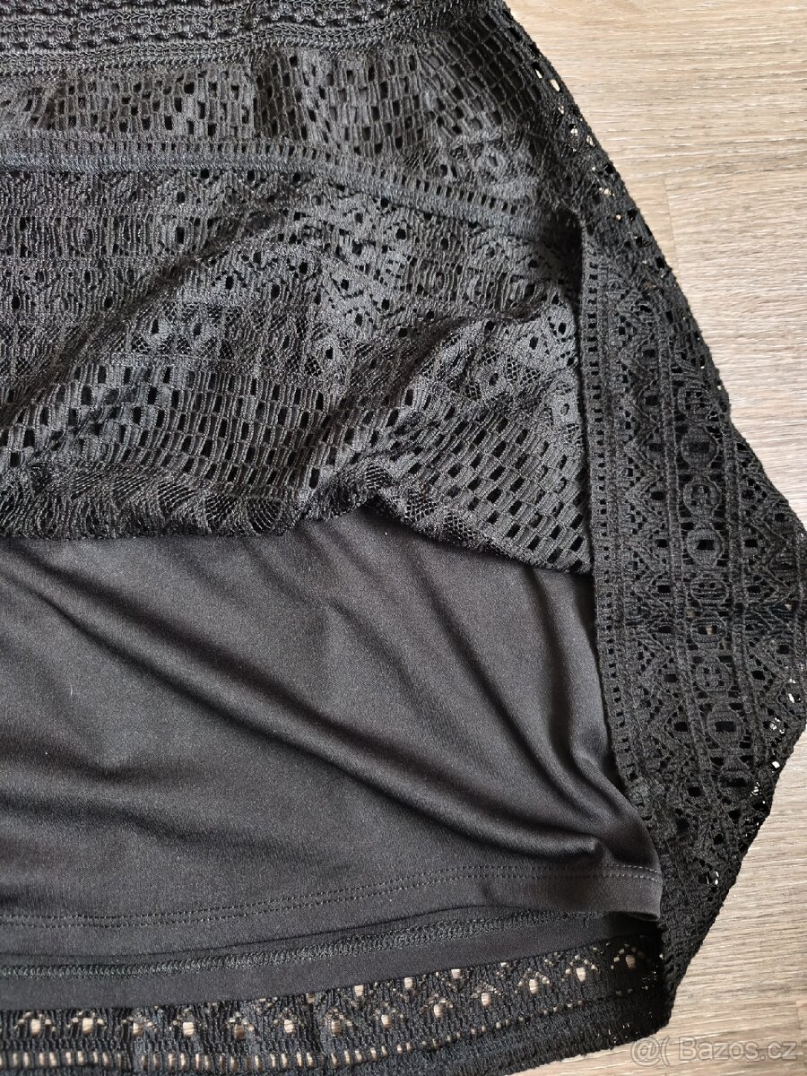 Černá krajková sukně Camaïeu - 42 - 5