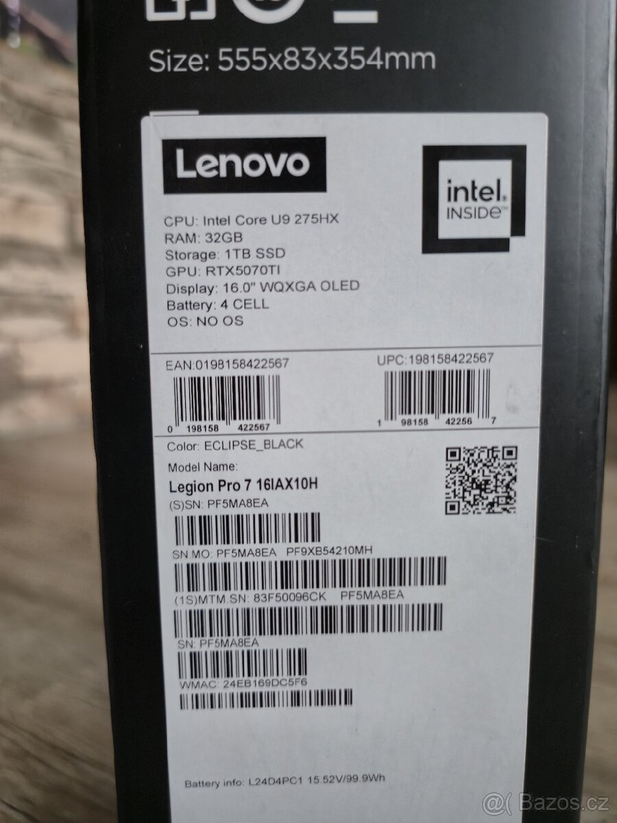 Lenovo Legion Pro 7 16IAX10H Eclipse Black kovový - 5