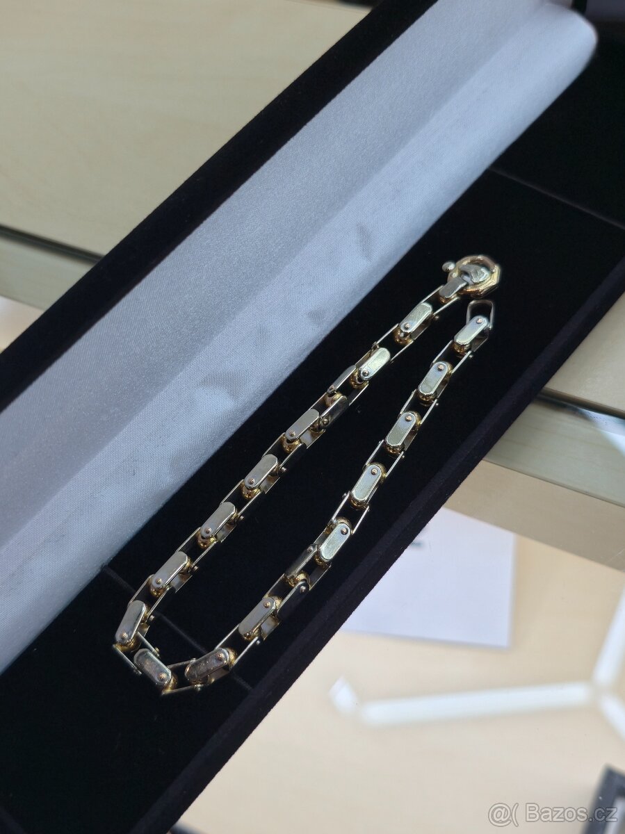 Zlatý náramek z 18k zlata, originál Baraka BR21138 - 5