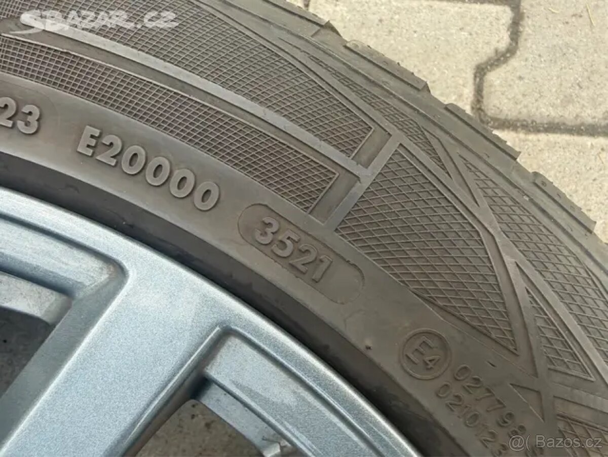 4x al kola 5x108 18 + pneu zimní 215/55 R18 - 5