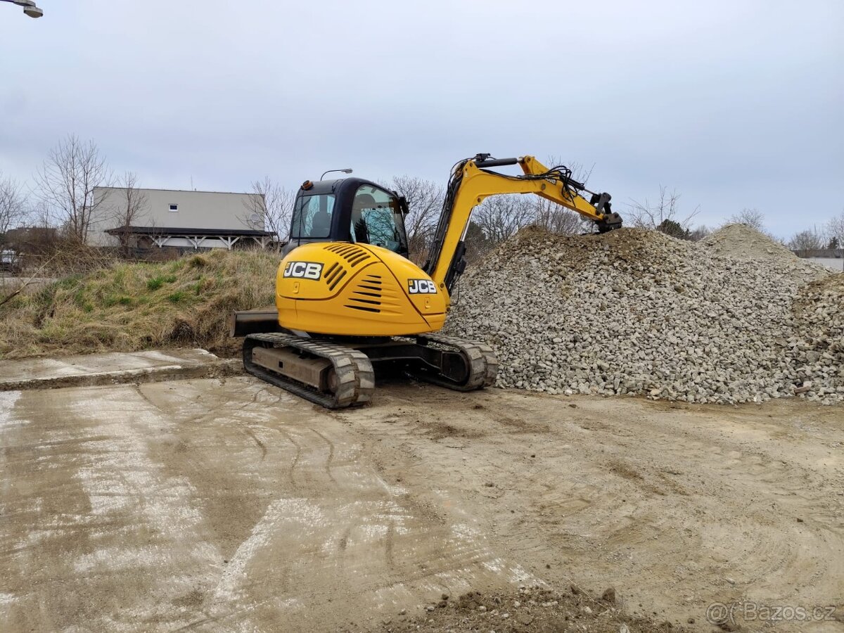 Bagr JCB 8085. Klima, 2x lyžica, kosačka. - 5