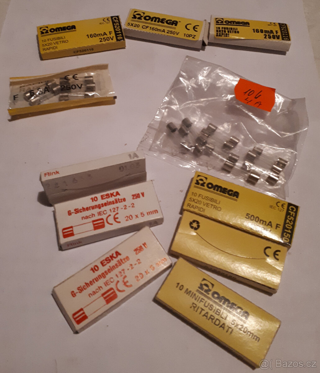 Válcové pojistky 160mA-100A -50% SLEVA - 5