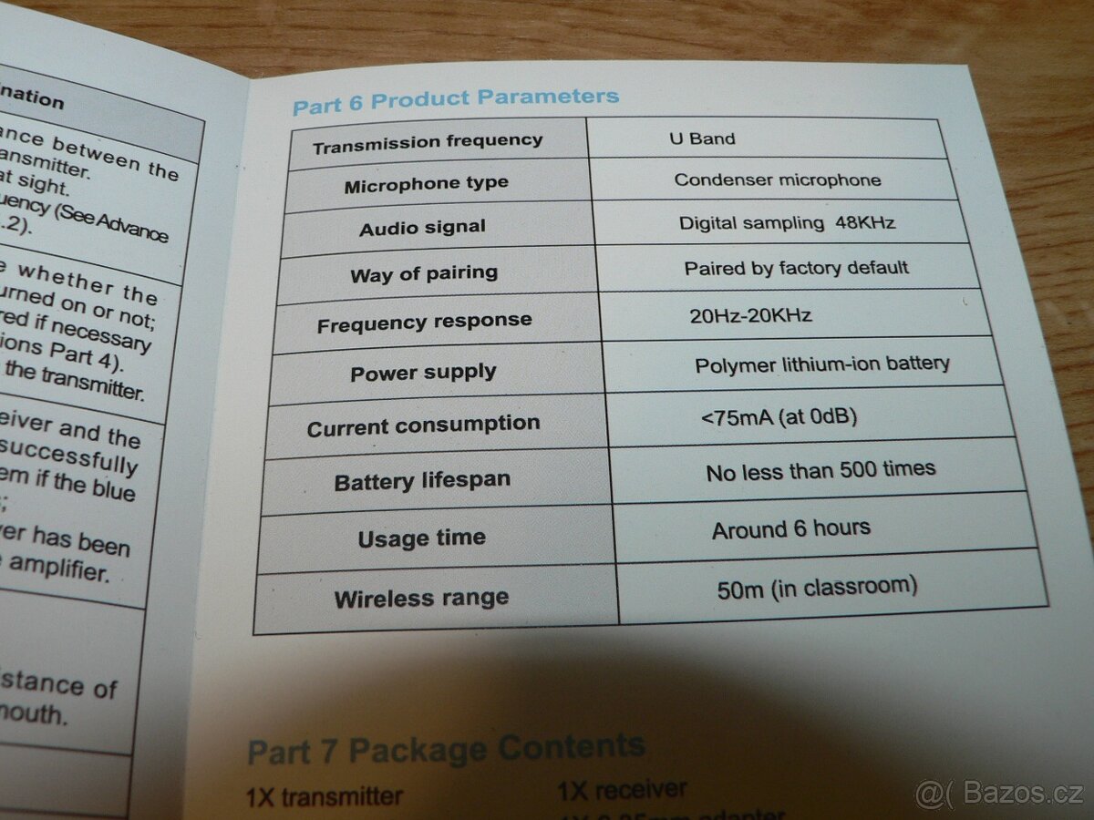 Bezdrátový náhlavní mikrofon-Soaiy - 5