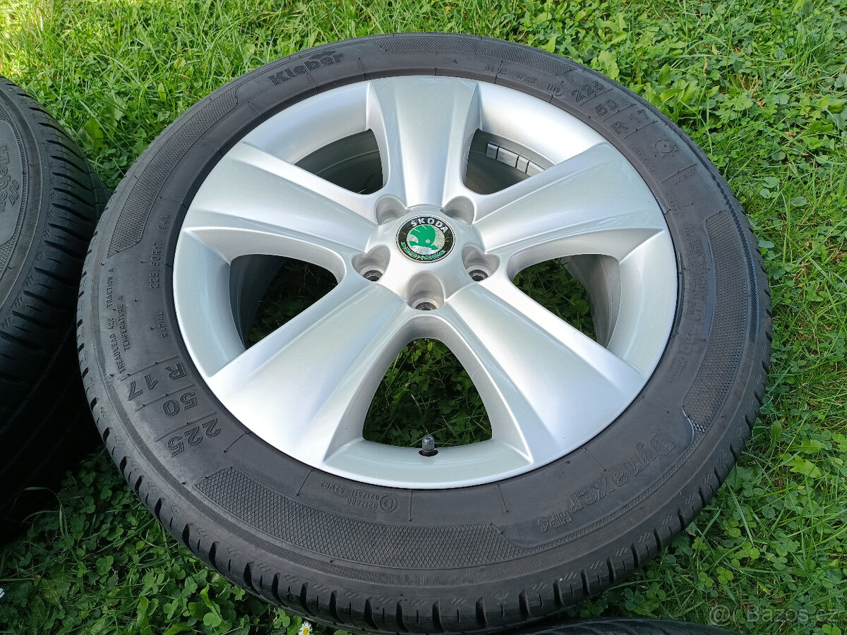 alu kola 5x112 r17 Škoda Yeti a 225/50/17 - 5