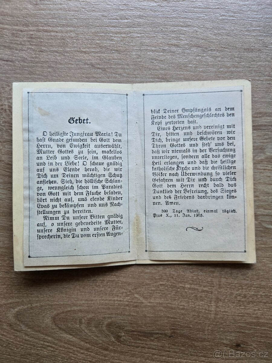 Modlitební knížka (1925) + 3x parte + svaté obrázky. - 5