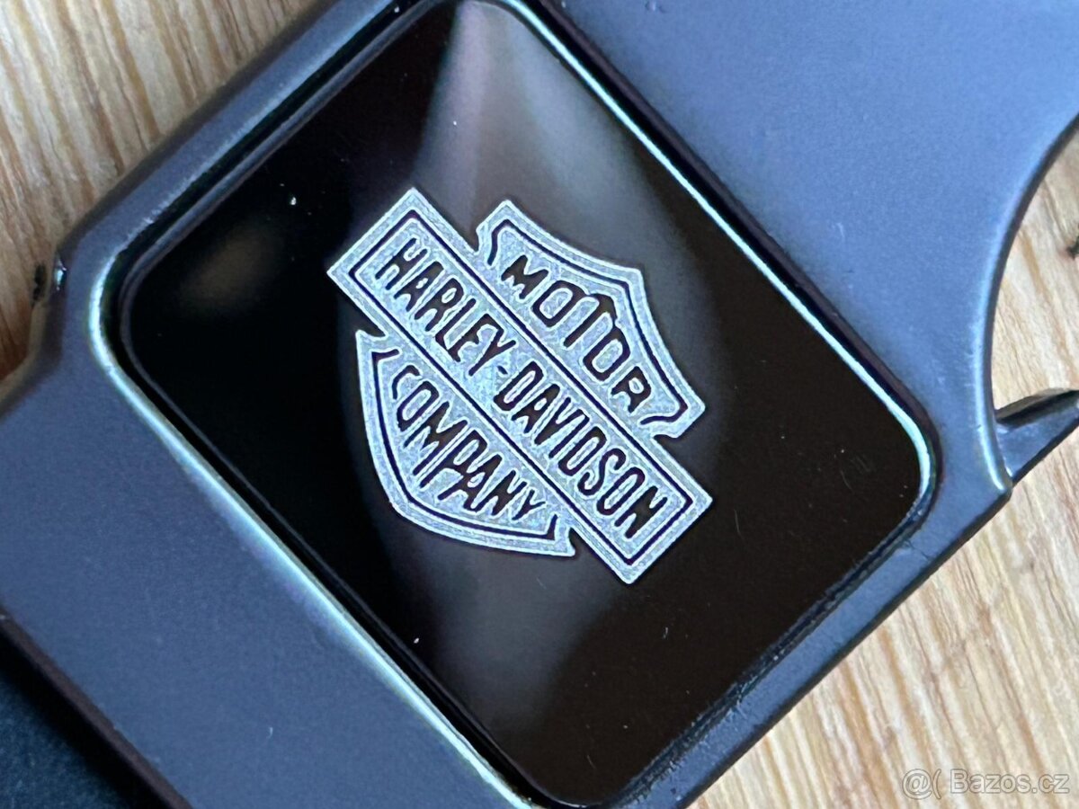 Klíčenka Harley Davidson kov a kůže - 5