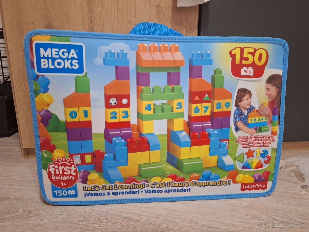 Mega Bloks kostky + sběrač - 5