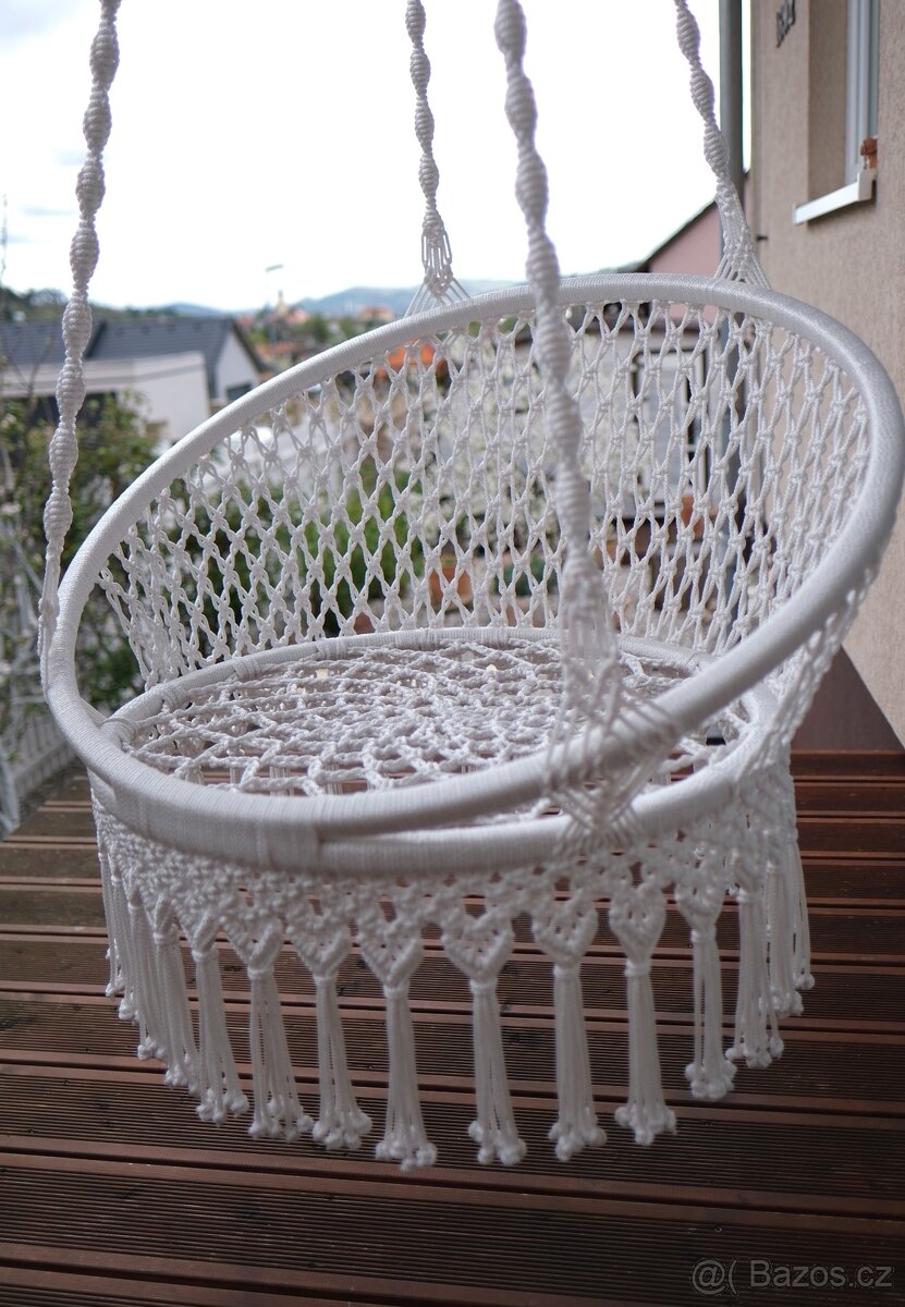 Houpací křeslo makrame - 5