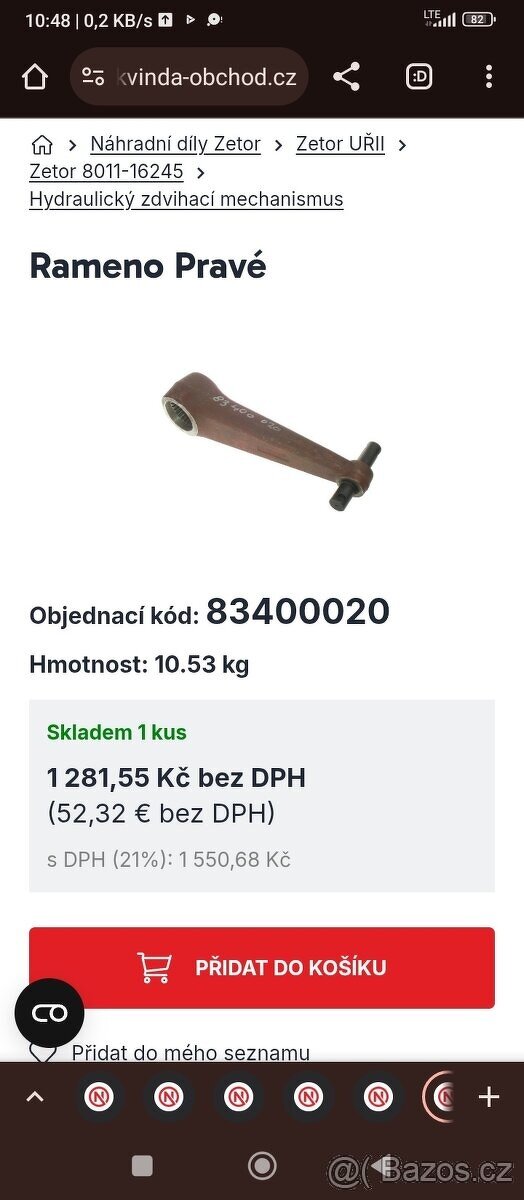 Zbylé díly Zetor Crystal - 5