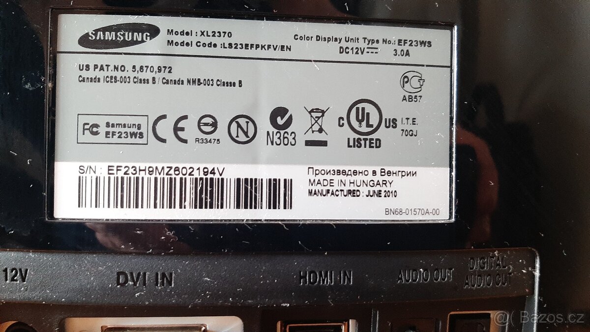 LED Full HD monitory Samsung SyncMaster XL2370 - 5