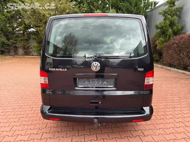 VW Caravelle 1.9TDI 77kW,1.maj.165tis.km,9.míst,tažné,servis - 5
