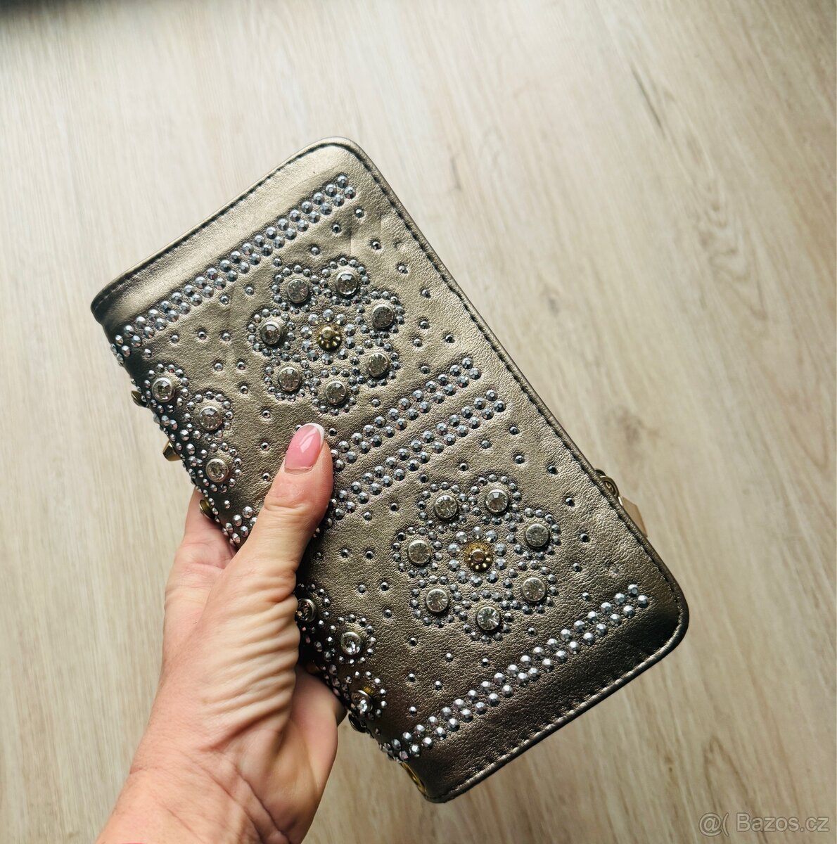 NOVÁ Dámská peněženka / psaníčko s kamínky - 5