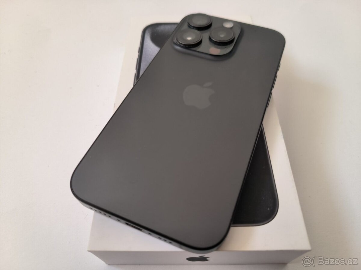 apple iphone 15 PRO 128gb Black Titanium / Batéria 87% - 5