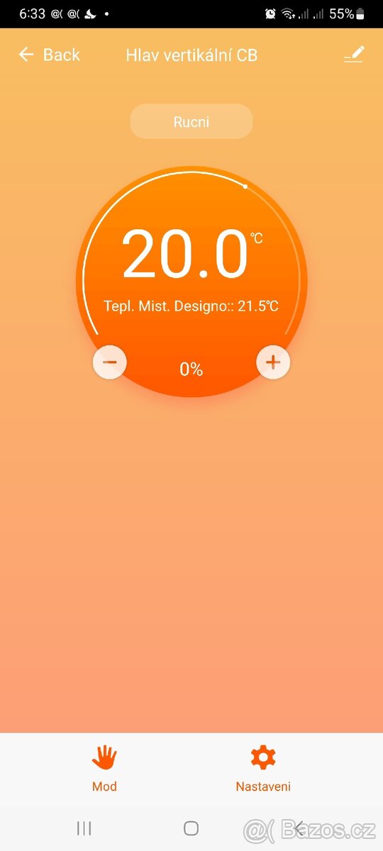 Zigbee termostatická hlavice - 5