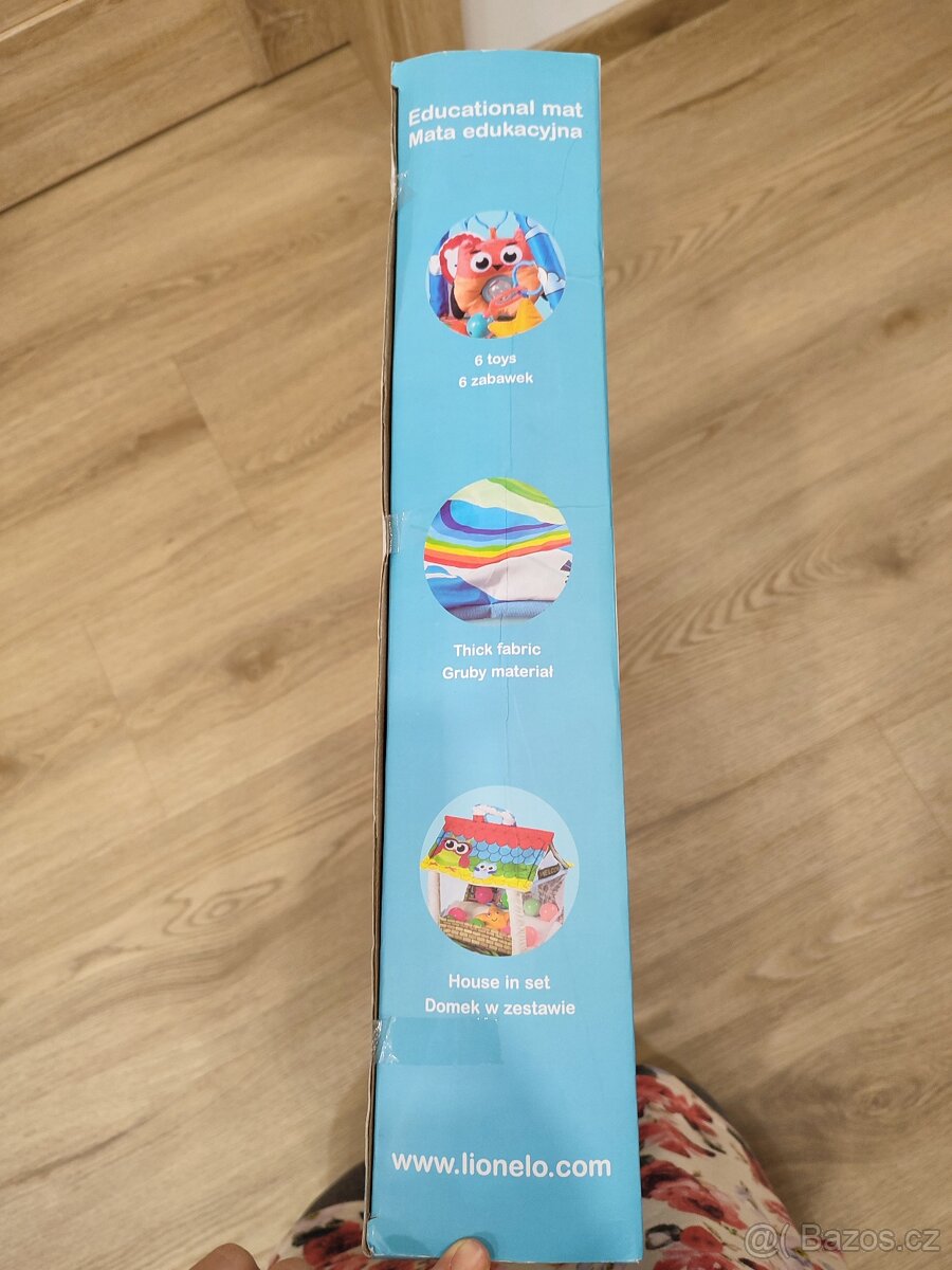 Dětská hrací deka Lionelo s domečkem na míčky - 5