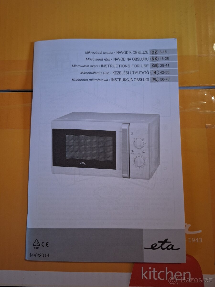 Mikrovlnná trouba ETA Klasico 0208 - 5